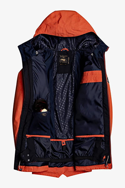Оранжевый мужская сноубордическая куртка fairbanks
