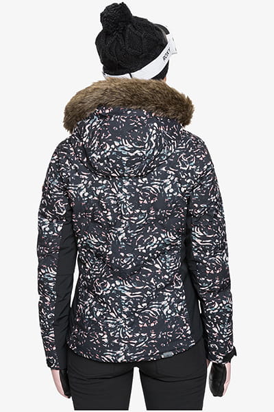 Жен./Сноуборд/Верхняя одежда/Куртки для сноуборда Женская Сноубордическая Куртка Roxy Snowstorm True Black Izi
