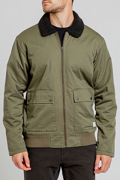Зеленый мужская куртка les colines