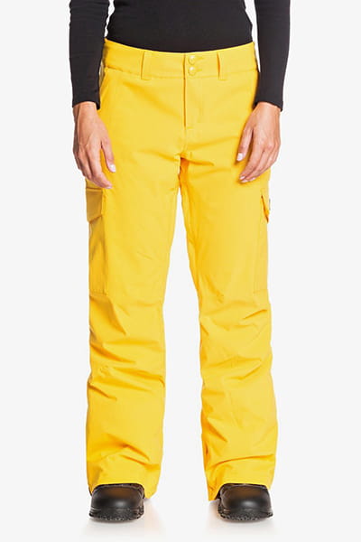 Желтый женские сноубордические штаны nonchalant