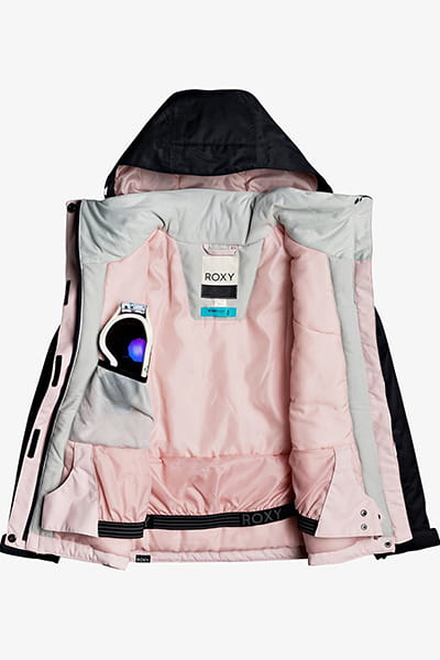 Черный детская сноубордическая куртка galaxy 8-16