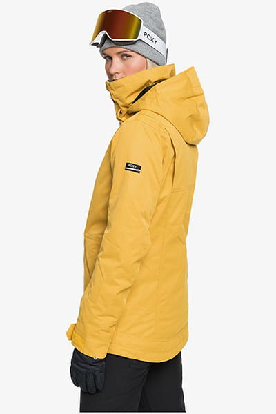 Желтый женская сноубордическая куртка presence