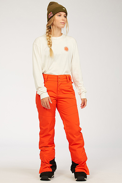 Оранжевый сноубордические штаны malla