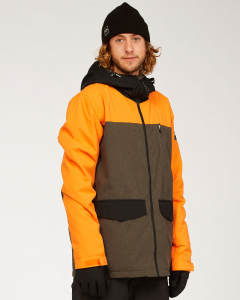 Муж./Сноуборд/Верхняя одежда/Куртки для сноуборда Мужская Сноубордическая Куртка Billabong All Day Bright Orange