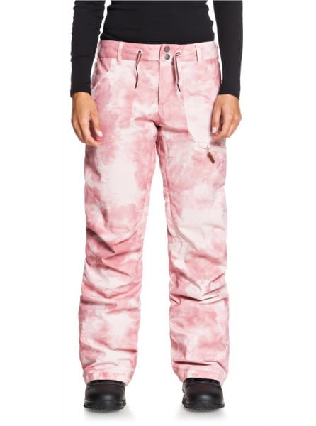 Розовый женские сноубордические штаны nadia printed