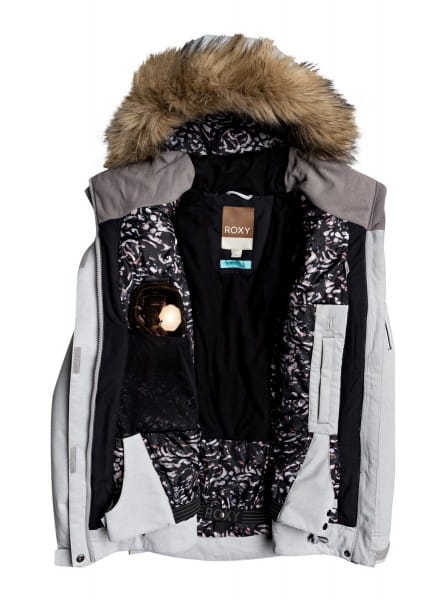 Коричневый женская сноубордическая куртка meade