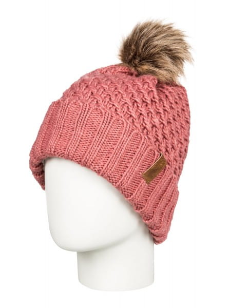 Розовые женская шапка с помпоном blizzard