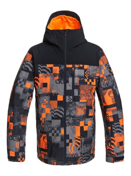 Оранжевый сноубордическая куртка morton