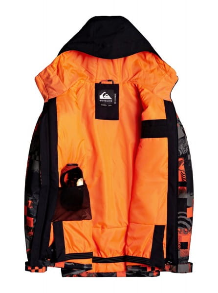Оранжевый сноубордическая куртка morton