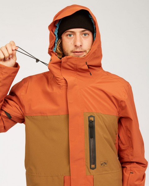 Муж./Сноуборд/Верхняя одежда/Куртки для сноуборда Водостойкая Мужская Куртка Billabong Adventure Division Delta Stx