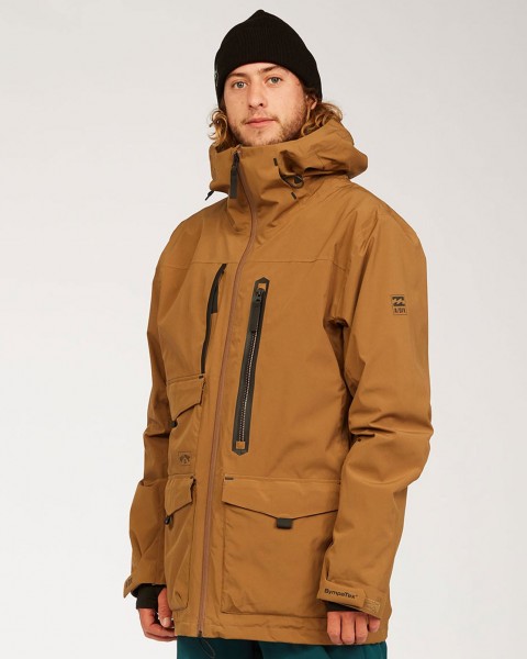 Коричневый водостойкая мужская куртка adventure division prism stx
