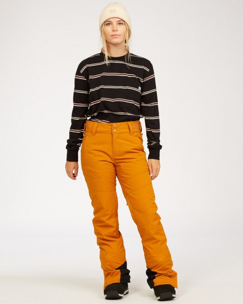 Оранжевый женские сноубордические штаны malla