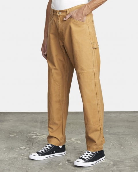 Бордовый свободные мужские брюки chainmail