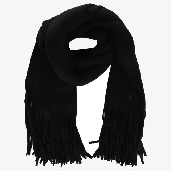 Горчичный женский шарф on the fringes