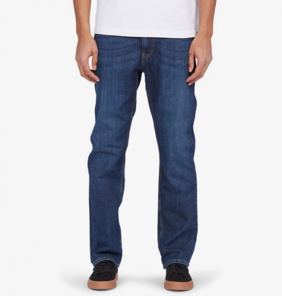 Темно-синие джинсы worker straight fit