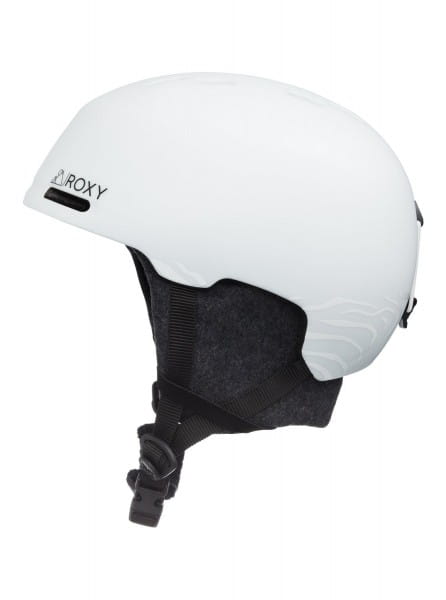 Белый женский сноубордический шлем kashmir