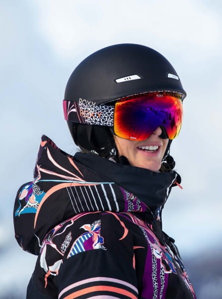 Темно-синий женский сноубордический шлем angie pop snow srt