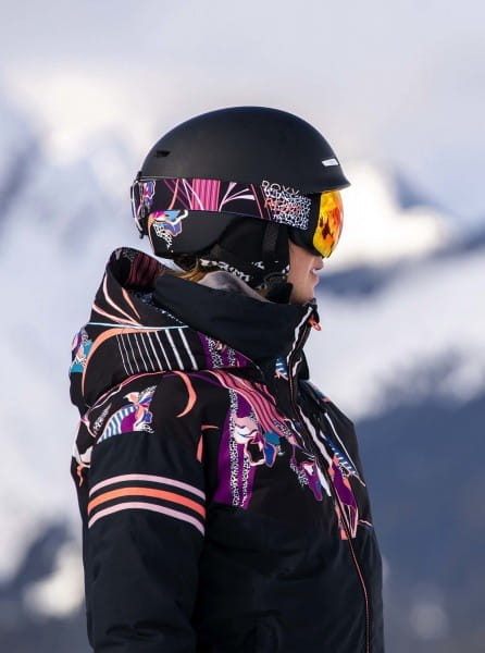 Оливковый женский сноубордический шлем angie pop snow srt