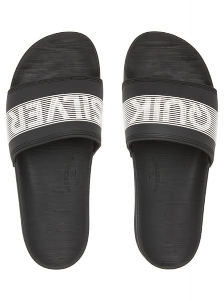 .//  /  Quiksilver Rivi Wordmark Slide Black/White/Black