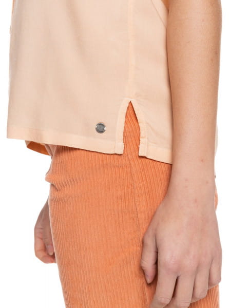 Персиковый женская рубашка с коротким рукавом remind to forget