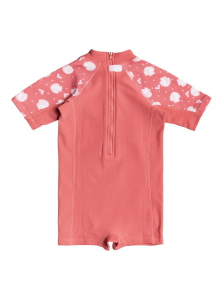 Розовый детский слитный рашгард springsuit 2-7