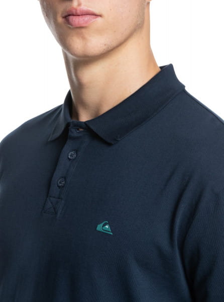 Темно-голубой мужская рубашка-поло essentials