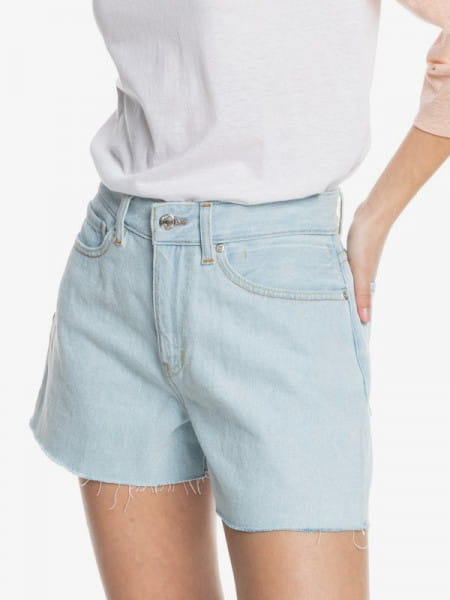 Зеленые женские джинсовые шорты the denim short