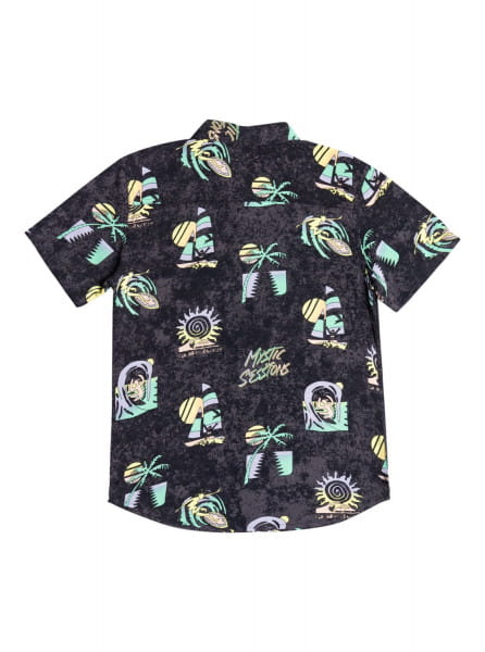 Светло-бирюзовый детская рубашка с коротким рукавом island pulse 8-16