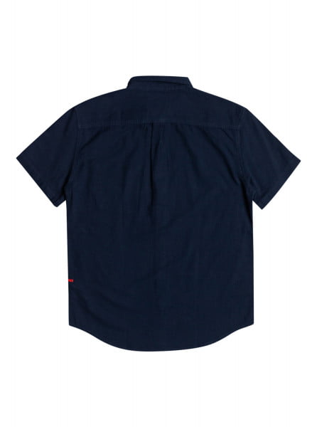 Муж./Одежда/Блузы и рубашки/Рубашки с коротким рукавом Мужская Рубашка С Коротким Рукавом Quiksilver Time Box Navy Blazer
