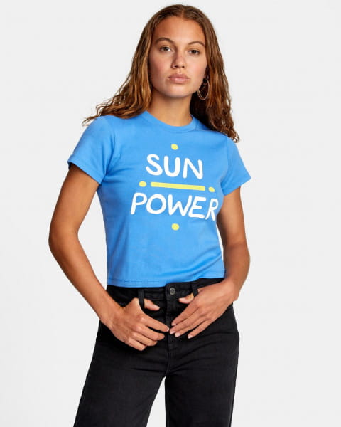 Голубой женская футболка bailey elder sun power