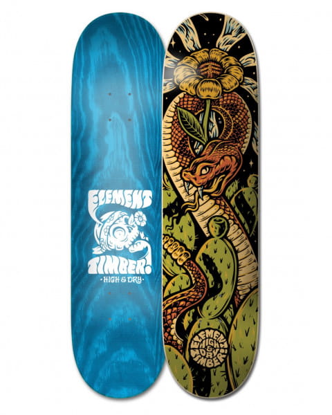 Голубой дека для скейтборда timber high dry snake 8.5"