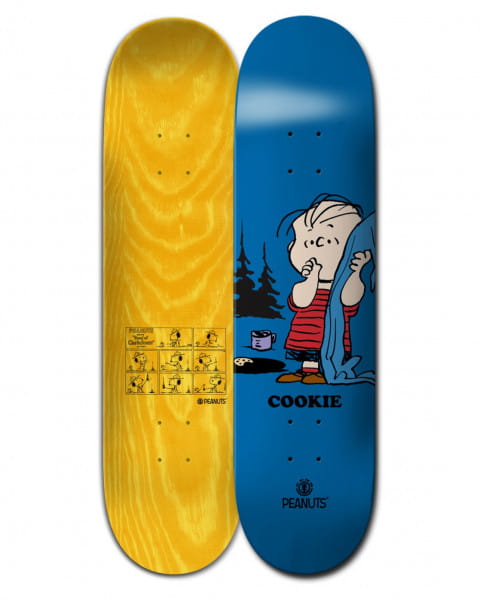 Желтый дека для скейтборда peanuts linus x cookie 8.4"