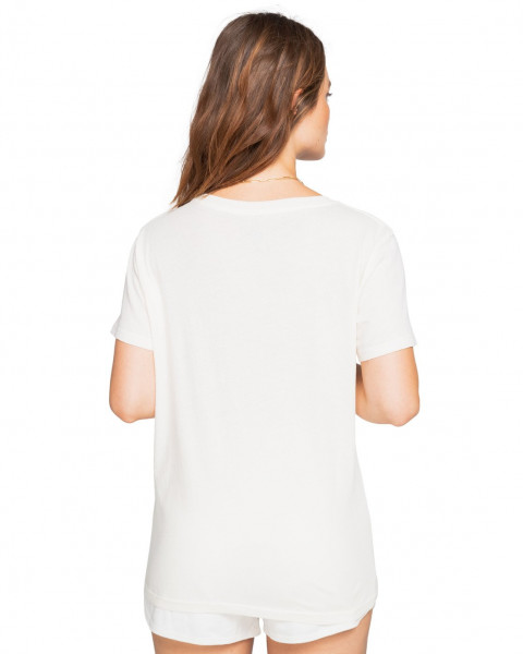 Белый женская футболка-бойфренд sunny days