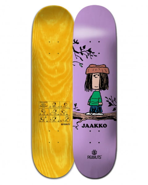 Салатовый дека для скейтборда peanuts eudora x jaakko 8.25"