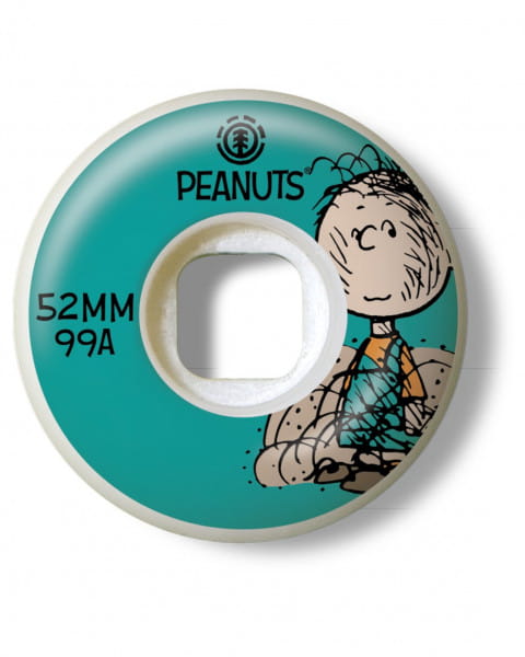 Унисекс/Скейтборд/Аксессуары/Колеса для скейтборда Набор Из 4 Колес Для Скейтборда Element Peanuts Squad 52 Mm