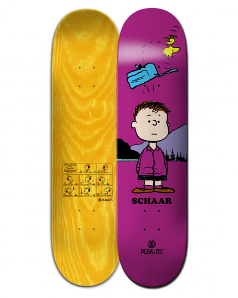 Желтый дека для скейтборда peanuts shermy x schaar 8.38"