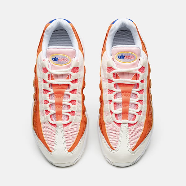 Кроссовки женские Nike Air Max 95 White Orange Red