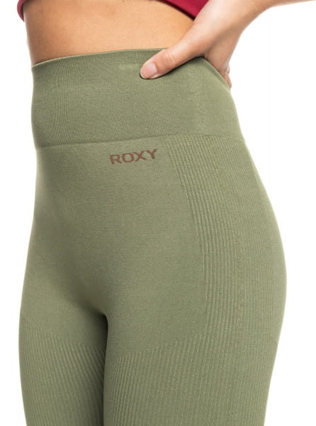 Жен./Одежда/Джинсы и брюки/Леггинсы спортивные Леггинсы Roxy Proud Of Being Deep Lichen Green