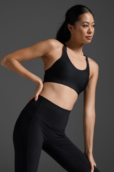 ������� ��� 2XU Aero Medium Impact Bra Black/Black