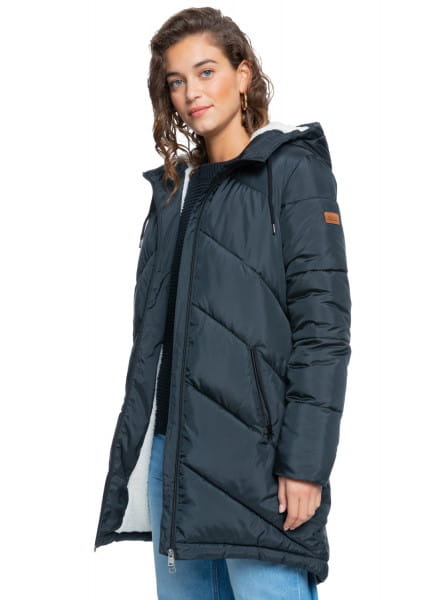 Жен./Одежда/Верхняя одежда/Куртки демисезонные Водостойкая Куртка Roxy Storm Warning Anthracite