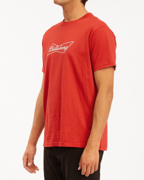 Бордовый мужская футболка bud bow