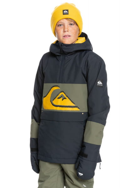 Черный детская сноубордическая куртка steeze