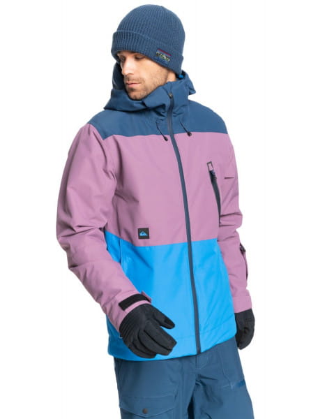 Муж./Сноуборд/Верхняя одежда/Куртки для сноуборда Сноубордическая Куртка Quiksilver Sycamore Purple Gumdrop