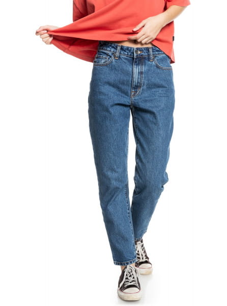 Красный джинсы over sun mom fit
