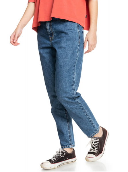 Красный джинсы over sun mom fit