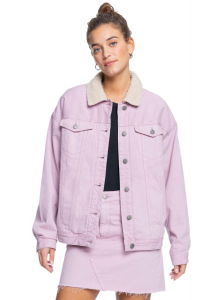 Фиолетовый джинсовая куртка great time