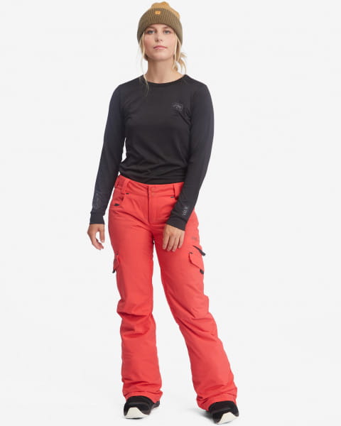 Красный женские сноубордические штаны nela