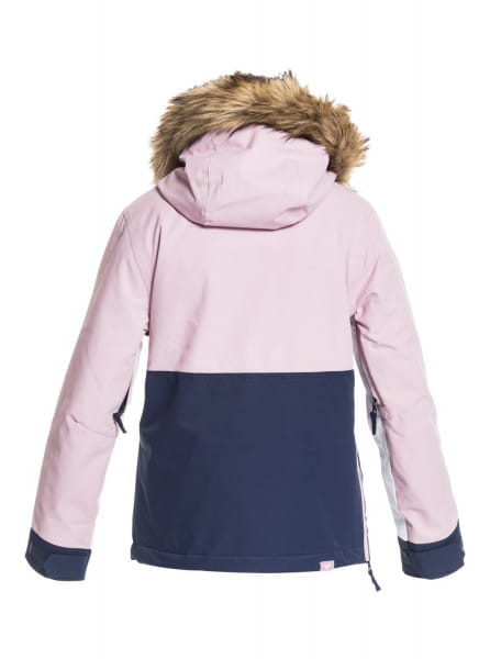 Дев./Сноуборд/Верхняя одежда/Куртки для сноуборда Детская Сноубордическая Куртка Roxy Shelter Medieval Blue
