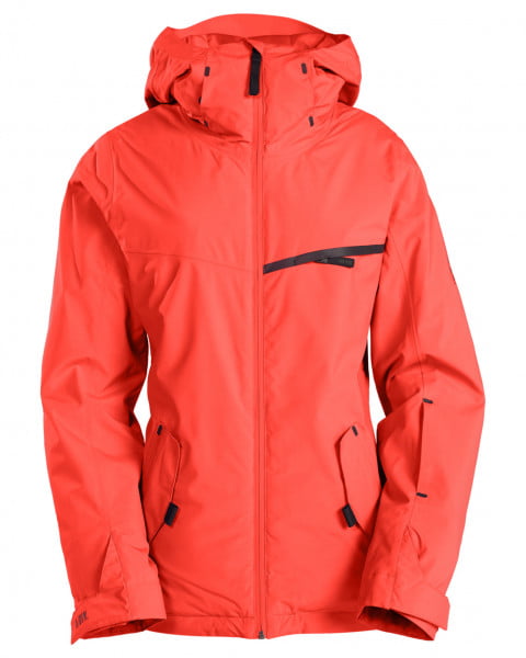 Красный женская сноубордчиеская куртка eclipse