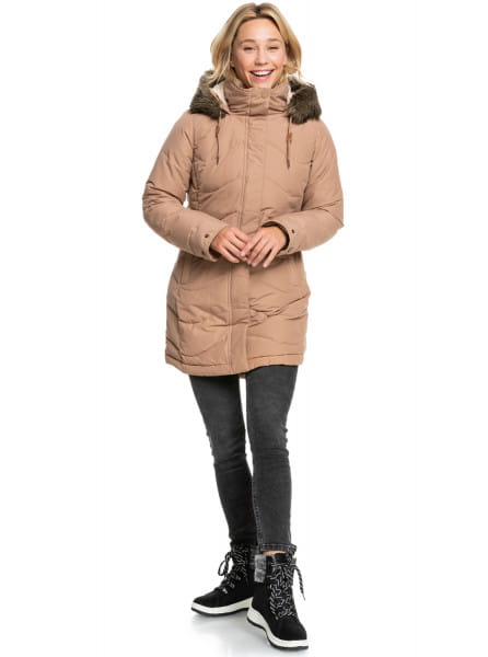 Жен./Одежда/Верхняя одежда/Куртки зимние Водостойкая Куртка Roxy Ellie Woodsmoke